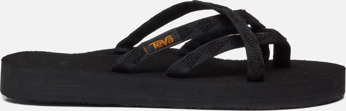 Teva - Maat 39 - W Olowahu Dames Slippers - Zwart