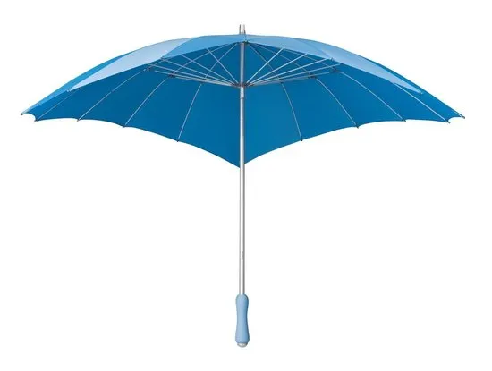 Impliva Heart UV-Bescherming Paraplu - Ø 110 cm - Lichtblauw