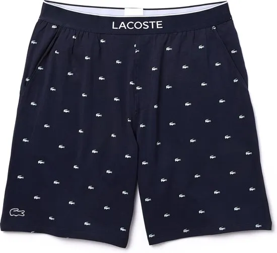 Lacoste - Maat XS - Heren Short - Navy/Wit