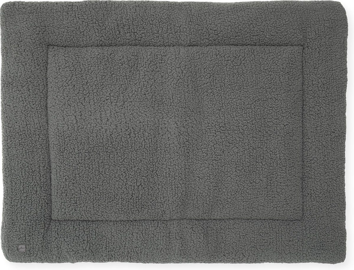 Jollein Boxkleed Teddy 80x100cm - storm grey