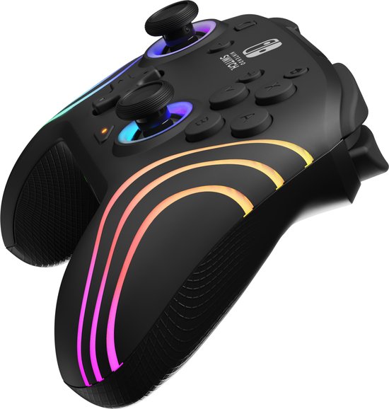 PDP Afterglow WAVE Draadloze Controller - RGB - Back Buttons - Zwart - Nintendo Switch/OLED