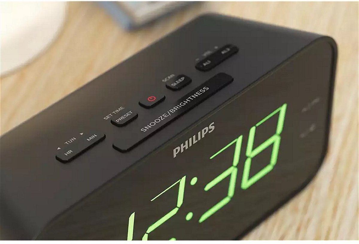 Philips TAR3306 - Klokradio - Zwart