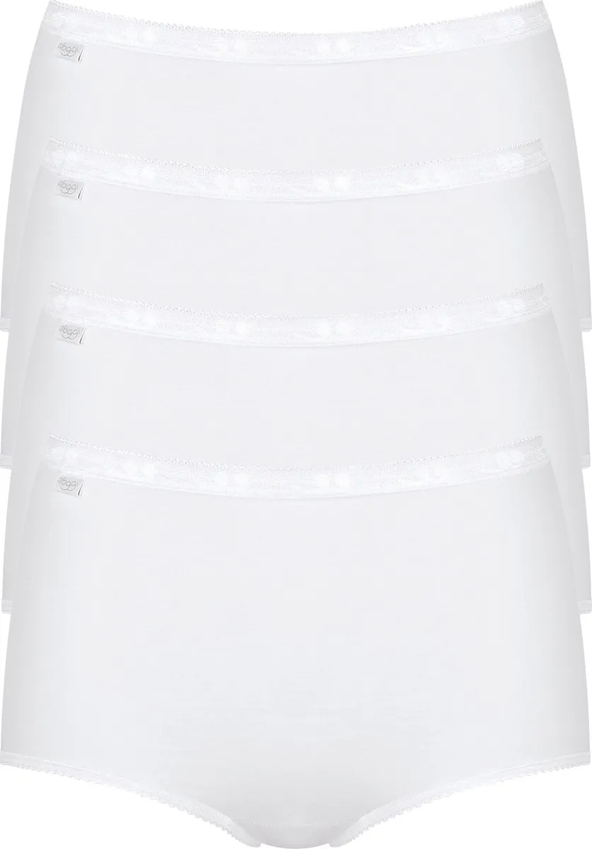 sloggi - Maat 50 - Basic+ Dames Maxi slip - 4-pack - Wit