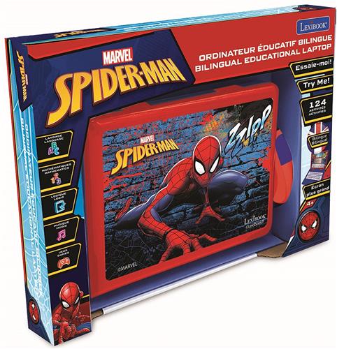 Spiderman Laptop met 124 activiteiten FR/EN