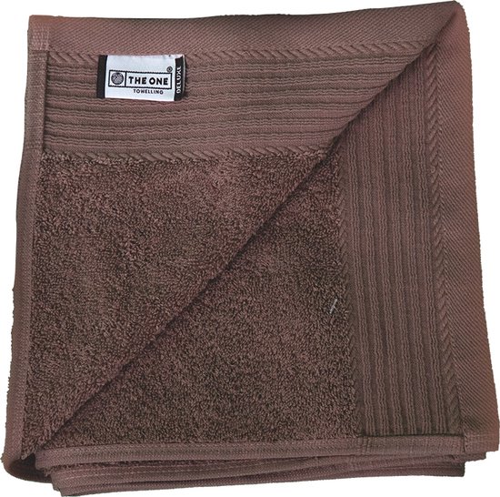 The One Towelling Deluxe Handdoek - 100% Zacht Katoen - Hoog absorptievermogen - 50 x 100 cm - Taupe