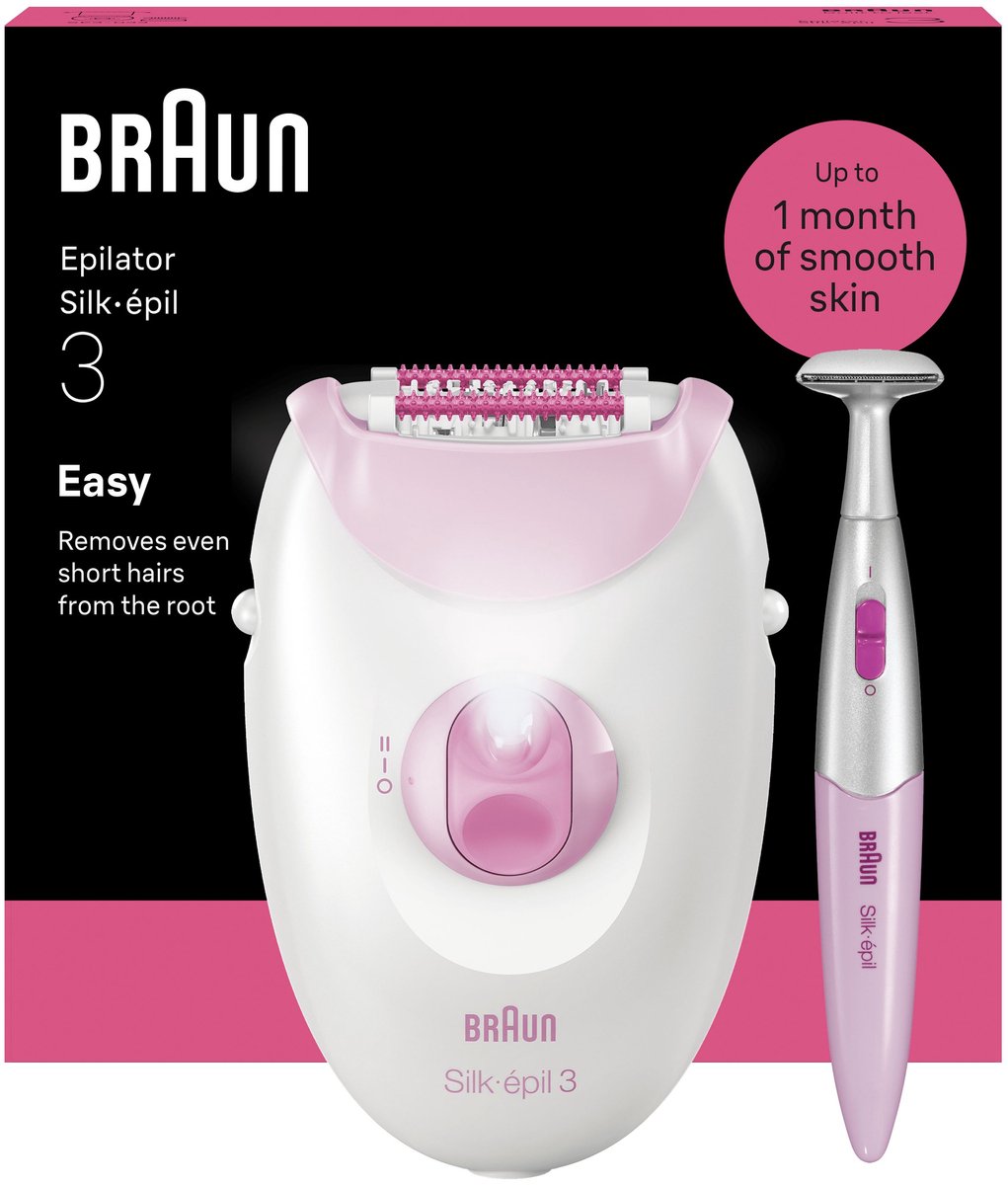 epilator, silk-épil, rose, pink, haarverwijderaar