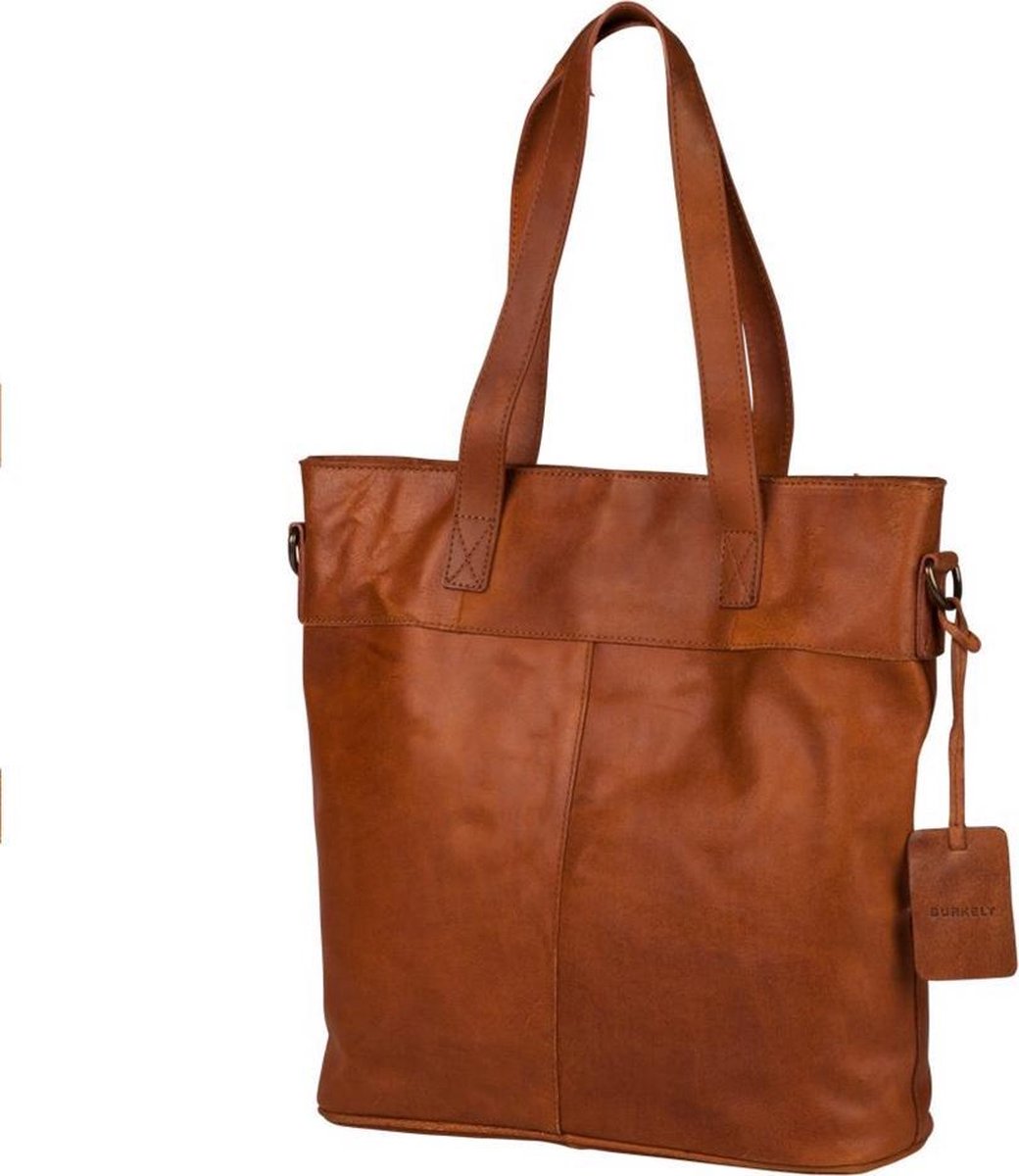 BURKELY Vintage Jade shopper - 14 inch - Cognac