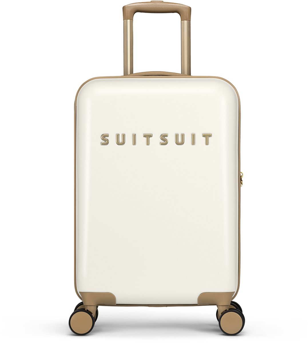 koffer, harde koffer, wielen, beige, SUITSUIT logo