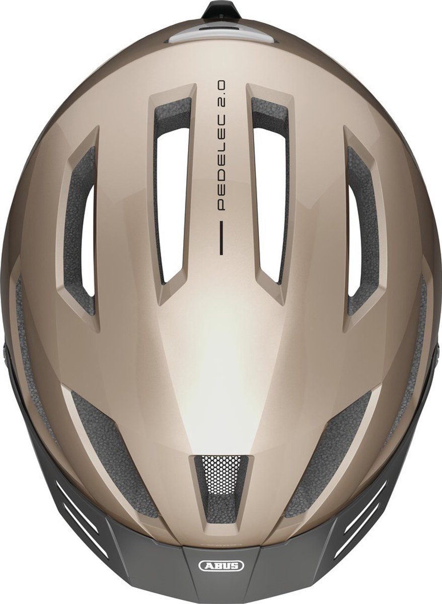 Fietshelm ABUS PEDELEC 2.0 champagne gold S - 51-55 cm - goud - Geschikt voor gebruik op speed pedelecs - elektrische fietsen - snorfietsen - NTA-8776 330 g