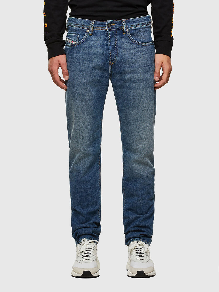 Diesel Duster heren jeans 009EI taps toelopend - W27-L32 - midden blauw