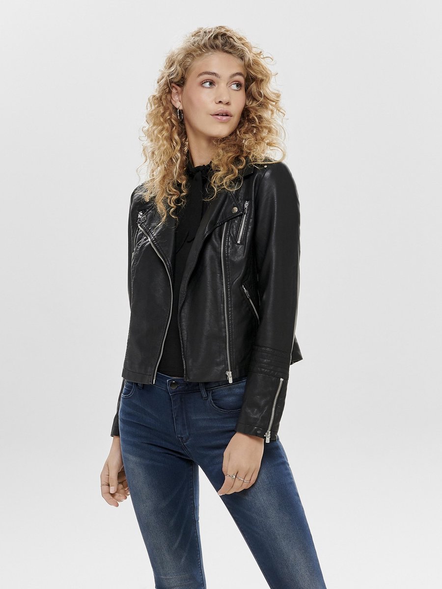 ONLY - Maat 42 - ONLGEMMA FAUX LEATHER BIKER OTW NOOS Dames Jas