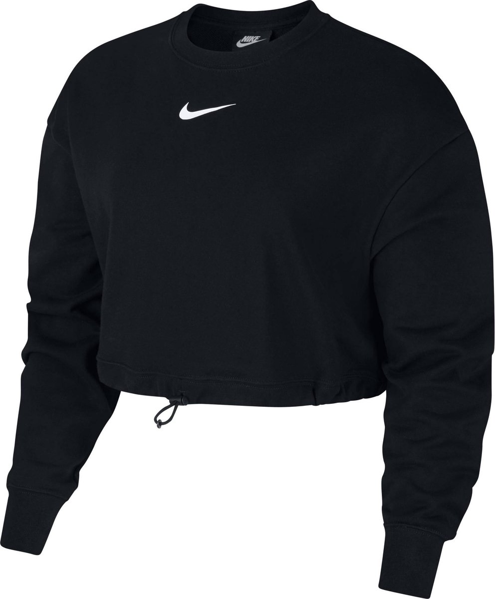 hoood, drawstring, cropped, lange mouwen, nike logo