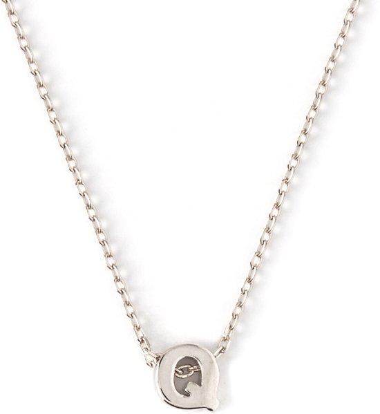 Orelia letter ketting Q zilverkleurig