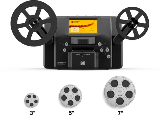Kodak - Reels Film Digitizer - Te Gebruiken met SD-kaart - 5 Inch LCD-scherm als Display
