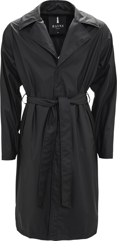Rains Overcoat 1255 - Maat S/M - Jas Dames - Black