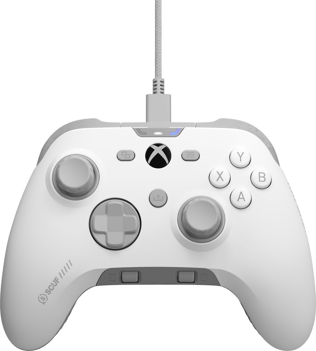 controller, gamepad, wired, white, buttons