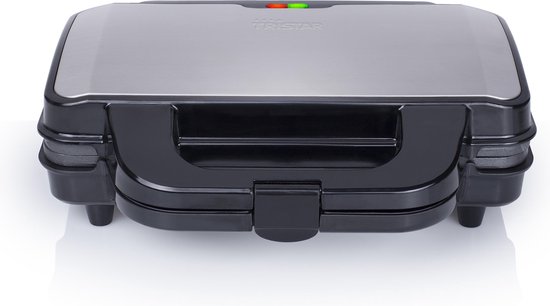 Tristar SA-3060 - Tosti ijzer - XXL platen - Zwart/zilver