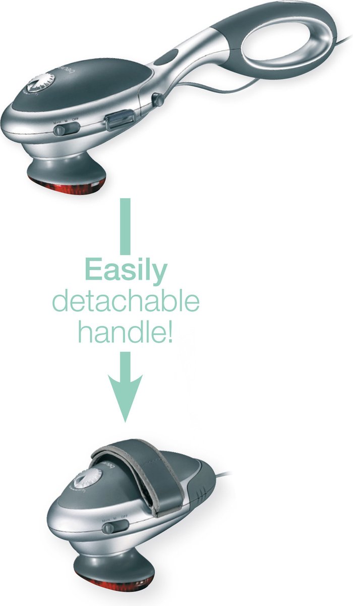 Beurer MG70 - Infrarood massage + Klopmassage - Afneembare kop