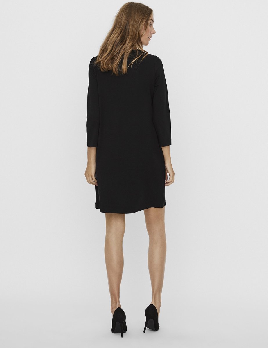 Vero Moda - maat  XS - 3/4-mouw Mini Jurk Dames Zwart