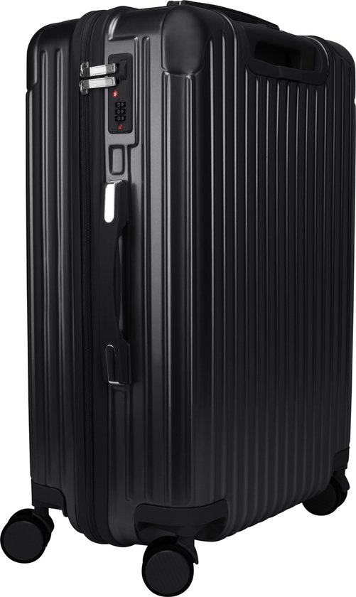 Royal Swiss - Reis koffer - 76cm - Cijferslot- Lichtgewicht koffer - 4 wielen- zwart