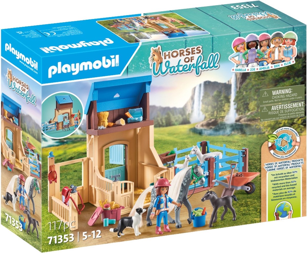 PLAYMOBIL Horses of Waterfall Amelia en Whisper speelset - 71353 Speelruimte, Buitenspeeltuin, Buitenshuis, Persoon