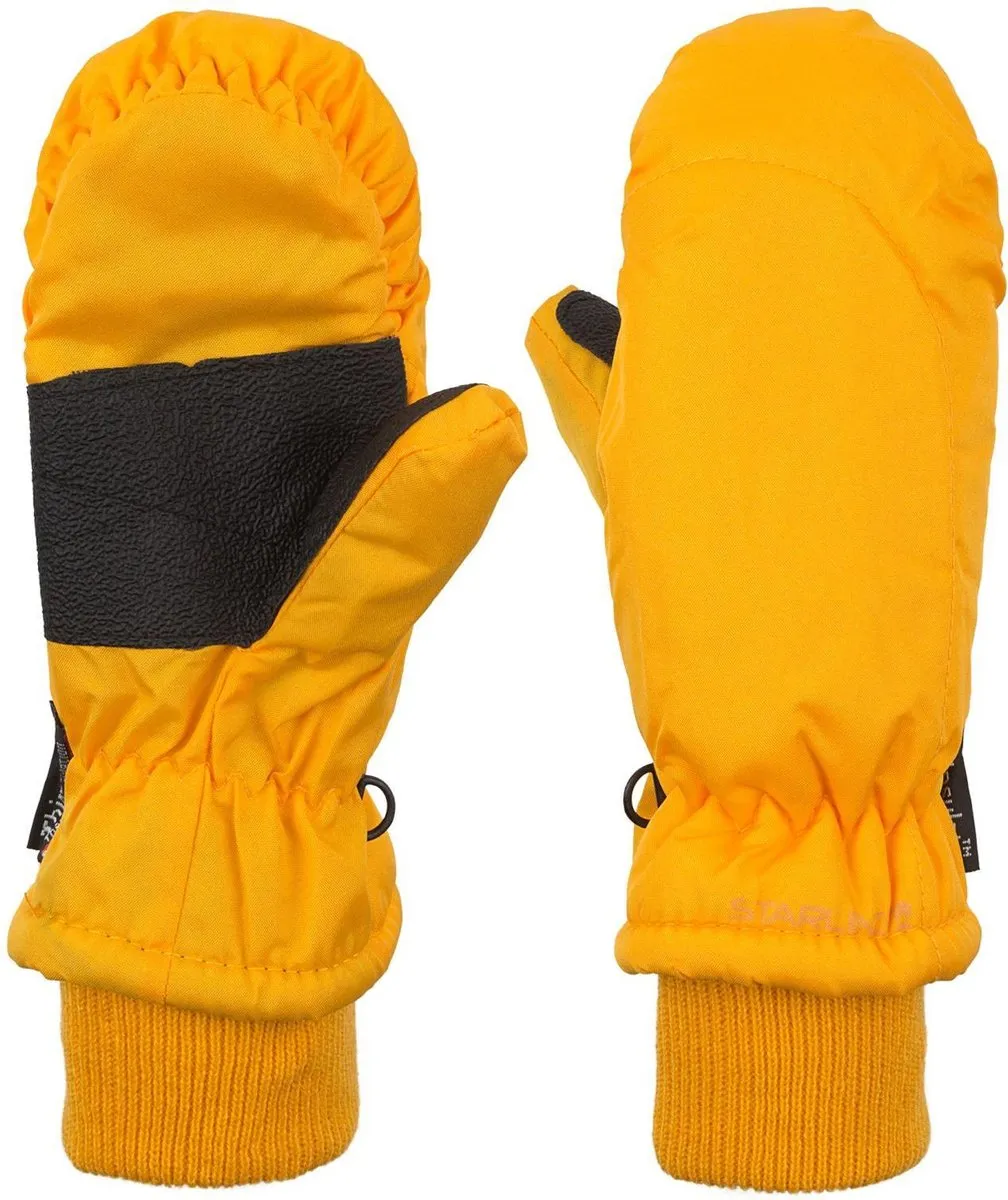  handschoenen,  winter,  mitella,  oranje,  faux-lederen band