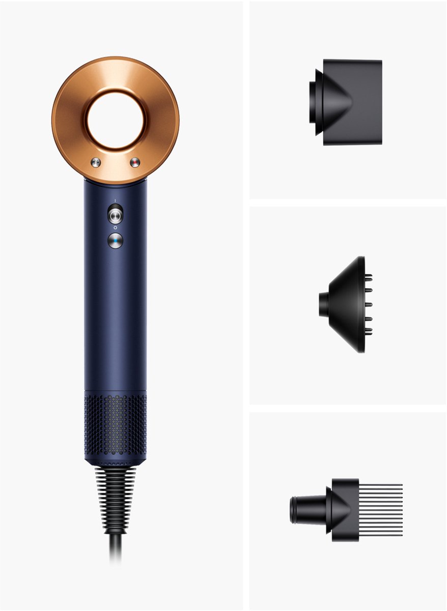 Dyson Supersonic Curly+Coily - Föhn - Pruisisch Blauw/Koper