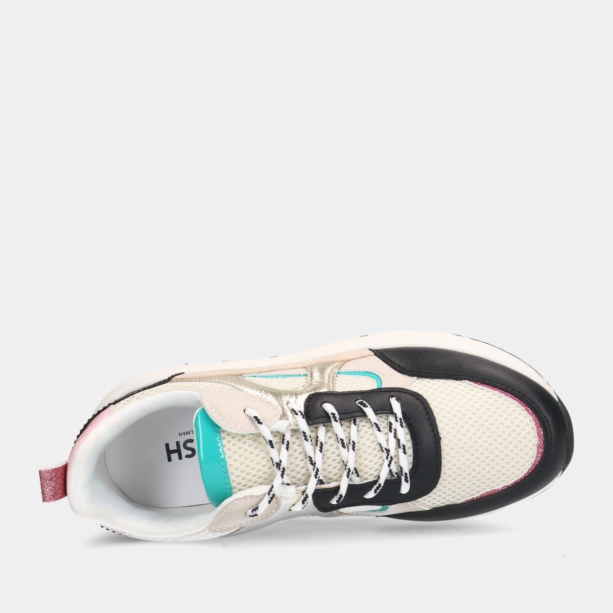 POSH by Poelman -maat 40- Black / Multicolor dames sneakers