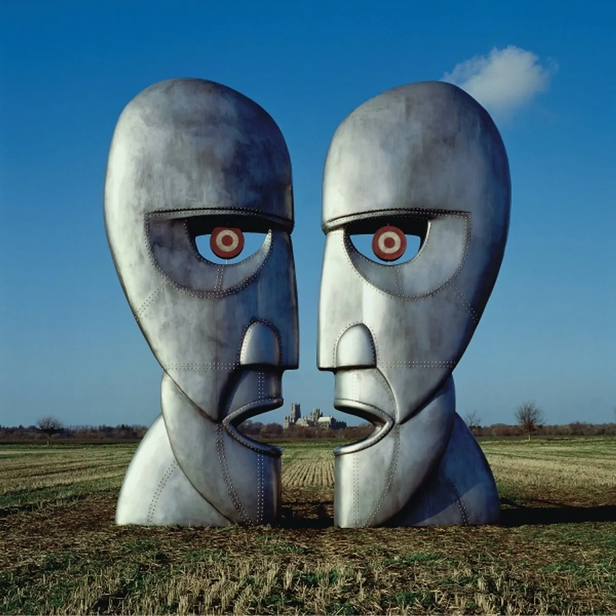 kunstwerk, sculptuur, metaal, portaalhoofd, landschap