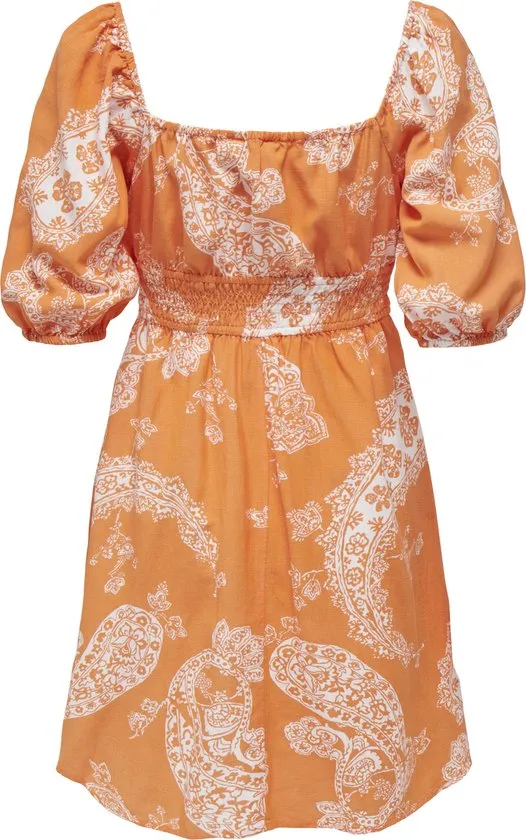 ONLY - Maat L - ONLBELLA LINEN 2/4 DRESS PTM Dames Jurk