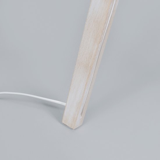 Koopjeshoek: QAZQA Tripod classic - Tripod/driepoot vloerlamp - 1 lichts - H 1400 mm - wit