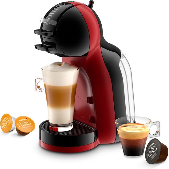 Krups NESCAFÉ Dolce Gusto Mini Me KP123H - Koffiecupmachine - Rood/Zwart - Automatische Stop - Compact - Voor Dolce Gusto Cups