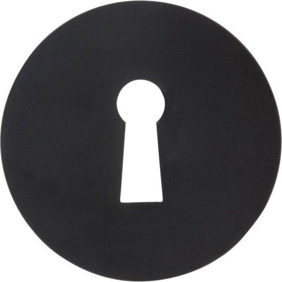 Impresso rozet SL, rond, verdekt Ø53 x 7 mm zwart