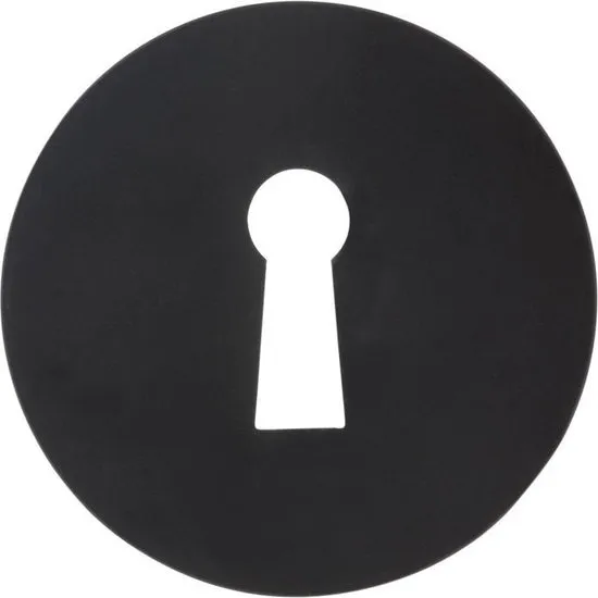 Impresso rozet SL, rond, verdekt Ø53 x 7 mm zwart