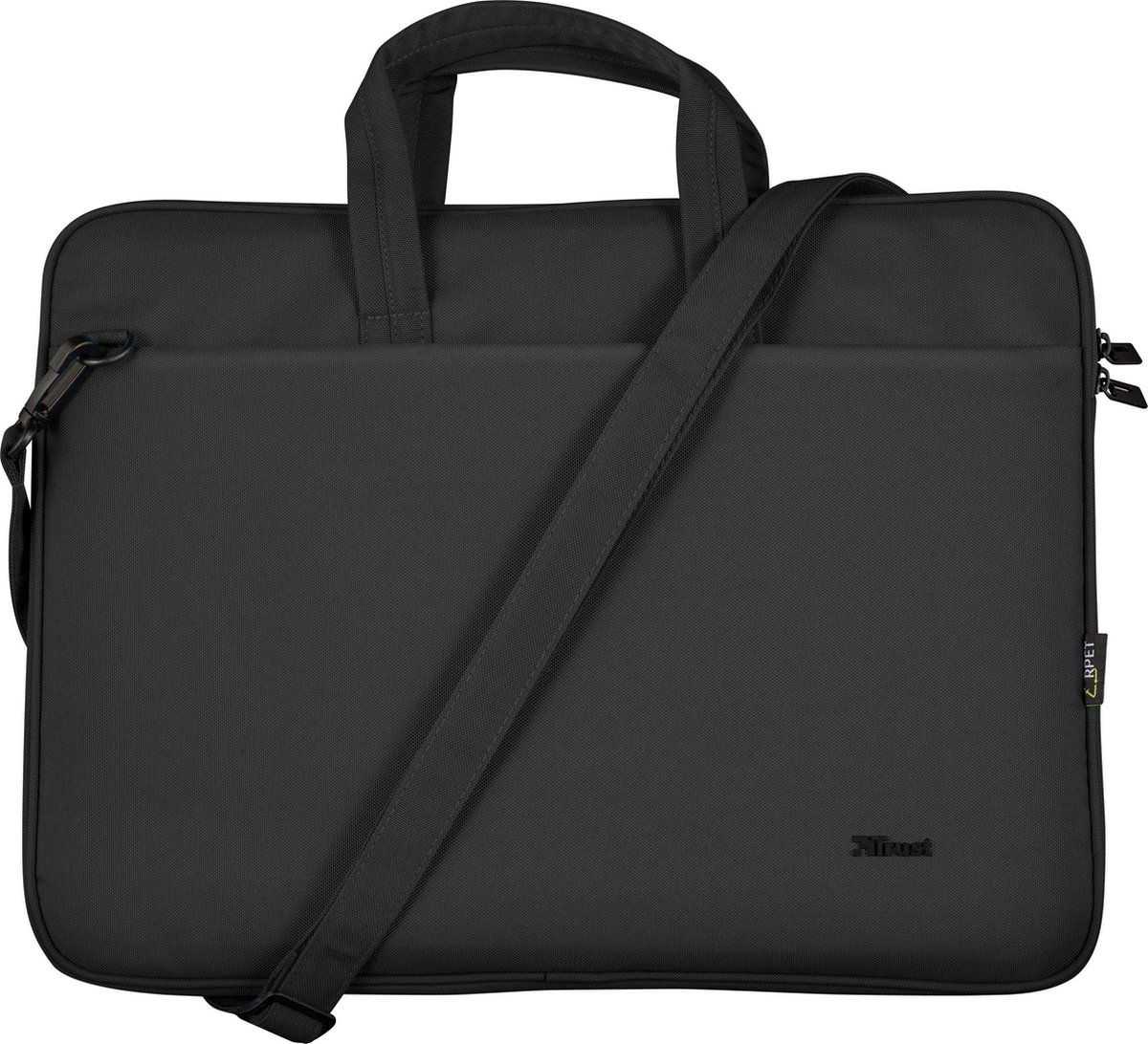 Trust Bologna Laptoptas - Milieuvriendelijk Eco - Gerecycled materiaal - 16 inch - Zwart