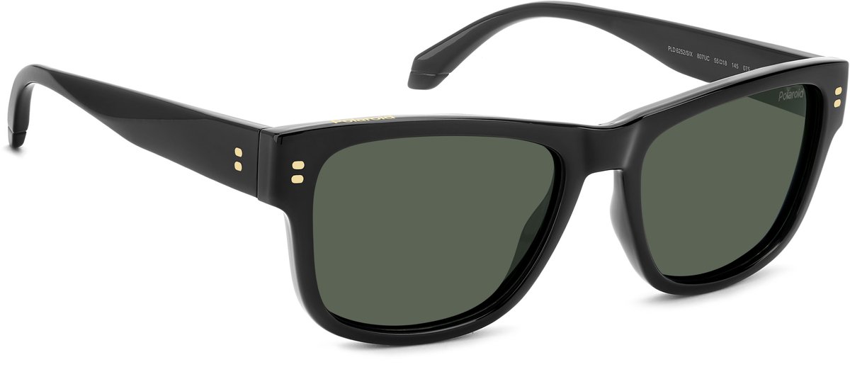 zonnebril, polycarbonaat, donker, grof frame, pilotmodel