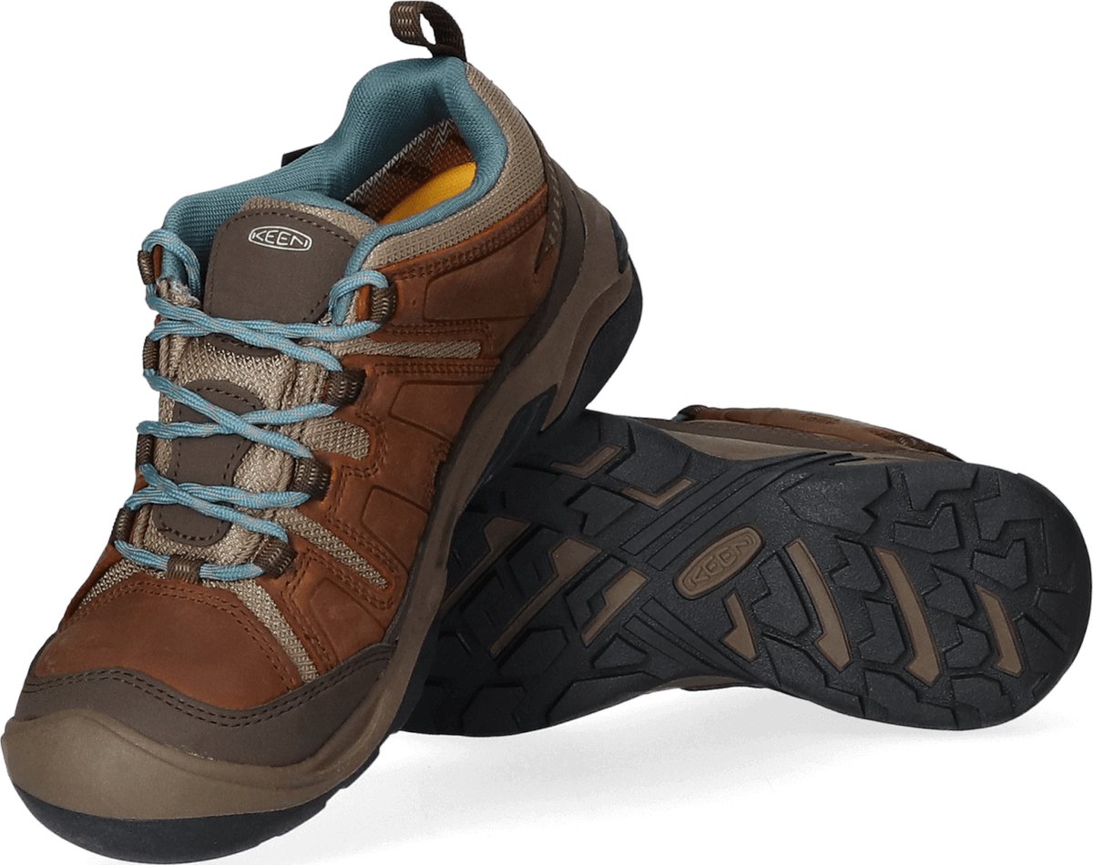 Keen Circadia - Maat 42 - Dames Wandelschoenen Syrup/North Atlantic | Bruin | Leer