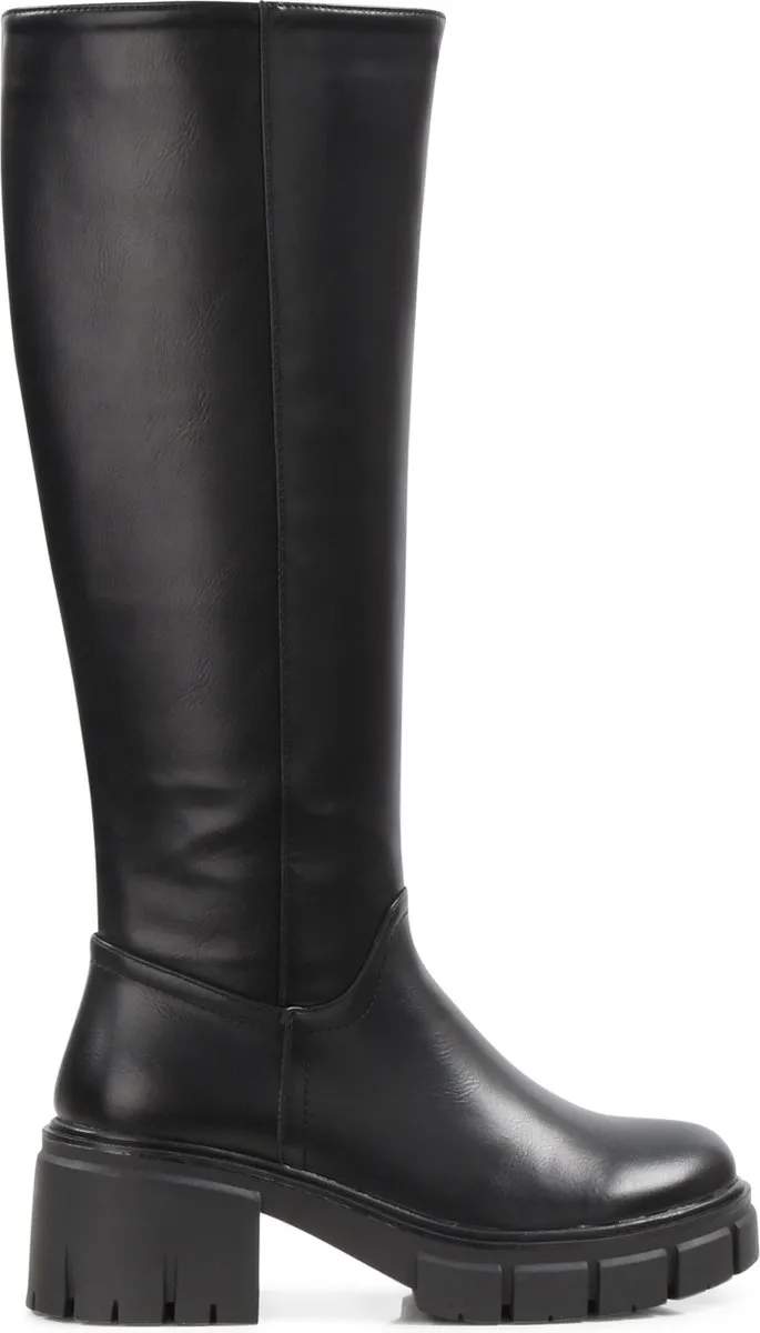 POSH by Poelman NORI - Maat 40 - Dames Hoge Laarzen - Zwart