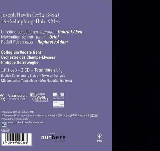 Joseph Haydn - Collegium Vocale & Orch Des Champs Elysees & Landshame - Haydn: Die Schöpfung (2 CD)