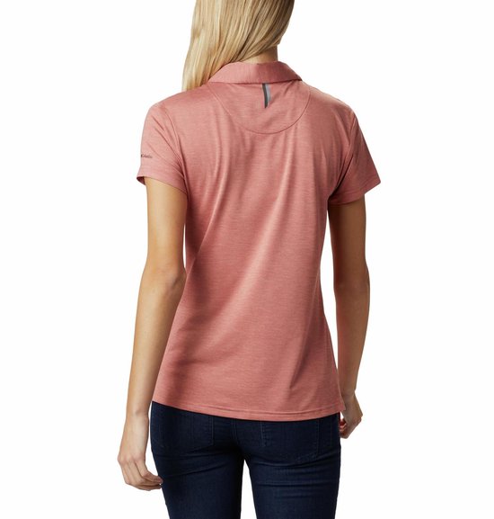 Columbia Bryce Polo Outdoorshirt Dames - Dark Coral Heat - Maat S