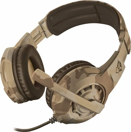 Trust GXT 310 Radius - On-ear Gaming Headset (PC + PS4 + Xbox One) - Desert Camouflage