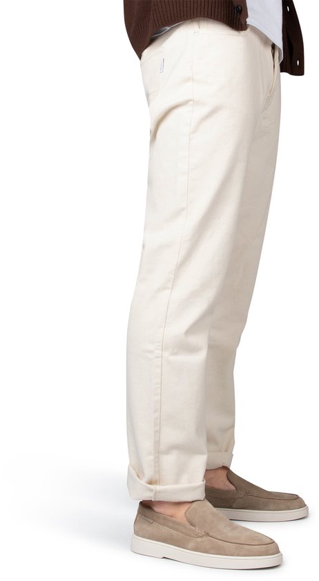 broek, lichtkleur, katoen, slim-fit?, slijtage?