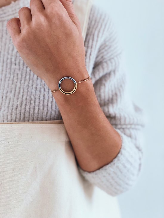 Esprit Tint armband - Staal geelgoudverguld - Goudkleurig