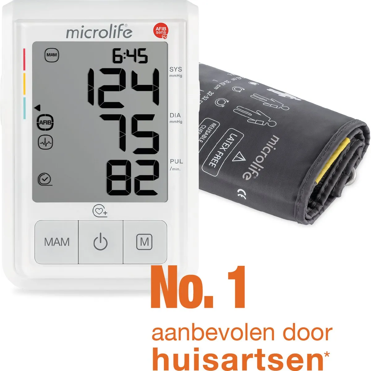 Microlife BP B3 AFIB - Bovenarm Bloeddrukmeter - Klinisch Gevalideerd - No. 1 merk bij huisartsen