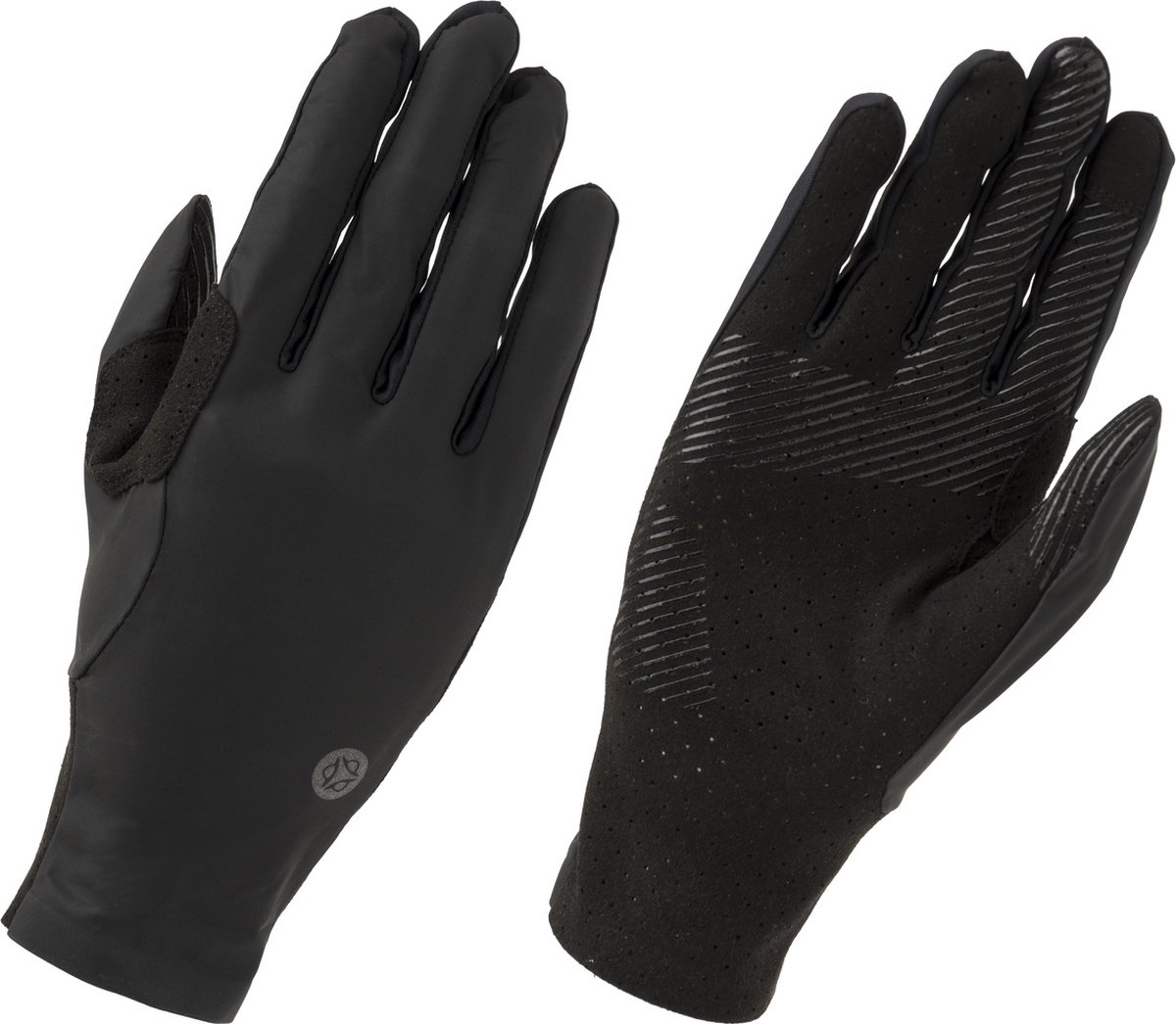 handschoenen, regenbestendig, zwart, gladde buitenkant, perforatie patroont