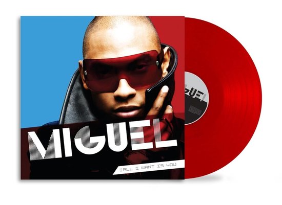 vinyl, record, red vinyl, album cover, Miguel