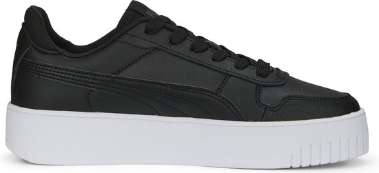 sneaker, black, platform, geïsoleerde zool, veteren