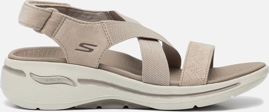 Skechers  - Maat 39 - Go Walk Arch Fit Sandal - Tre Dames Sandalen - Taupe