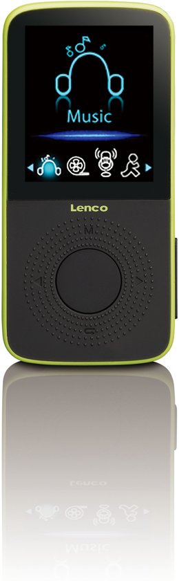 Lenco Podo-153 - MP4-speler Pedometer - 4GB - Zwart Groen