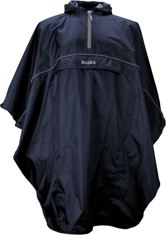 Ralka Poncho - Blauw - One size